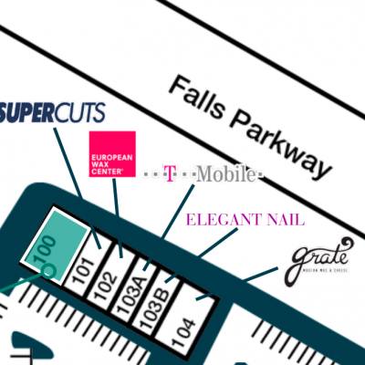 White Stone Station Shops plan - map of store locations