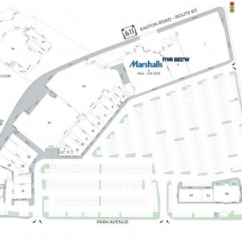 Willow Grove Shopping Center plan - map of store locations