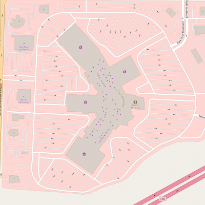 Wolfchase Galleria plan - map of store locations