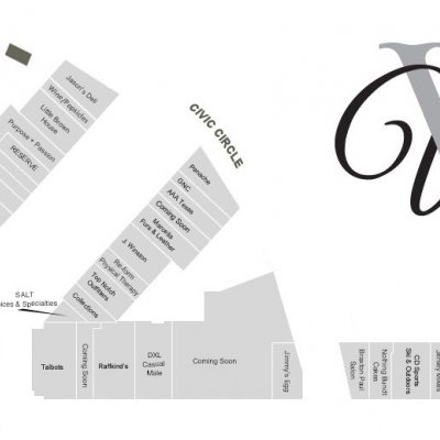 Wolflin Village plan - map of store locations