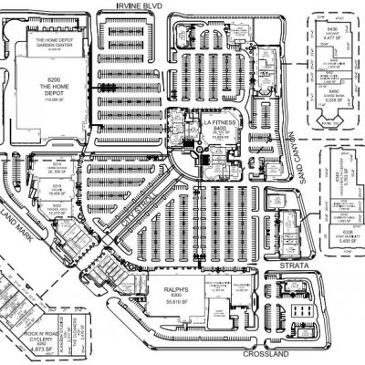 Woodbury Town Center plan - map of store locations