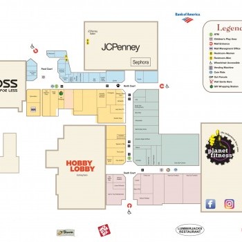 Yuba Sutter Marketplace plan - map of store locations